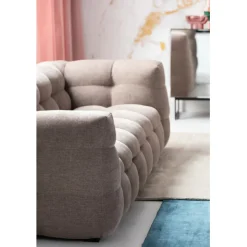 Canapé 3-places Salamanca Marron Clair 240cm><noscript><img width=