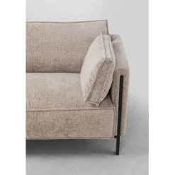 Canapé 3-places Victor tissu Beige 233cm><noscript><img width=