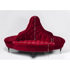 Canapé rond Boudoir 4 places PM><noscript><img width=