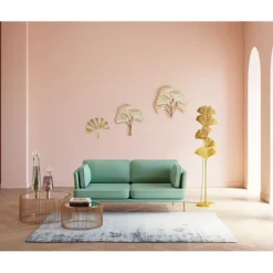 Canapé Shirly 3-places vert menthe 221cm>KARE Design