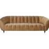Canapé Spectra velours marron 3-places 245cm>KARE Design Hot