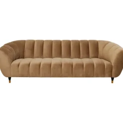 Canapé Spectra velours marron 3-places 245cm>KARE Design Hot