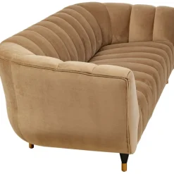 Canapé Spectra velours marron 3-places 245cm><noscript><img width=