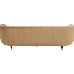 Canapé Spectra velours marron 3-places 245cm><noscript><img width=