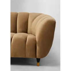Canapé Spectra velours marron 3-places 245cm><noscript><img width=