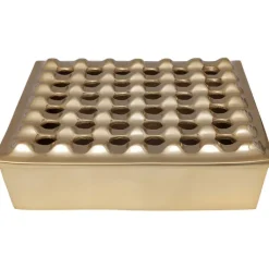 Cendrier Soho carré laiton 25x25cm><noscript><img width=