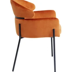 Chaise a. acc. Alexia.velours orange><noscript><img width=