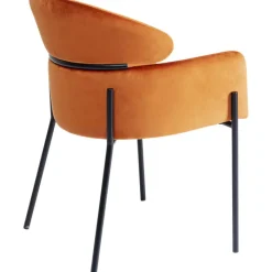 Chaise a. acc. Alexia.velours orange><noscript><img width=