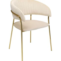 Chaise a. acc. Belle Velvet crème (2/set)><noscript><img width=