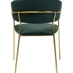Chaise a. acc. Belle Velvet vert (2/set)><noscript><img width=