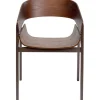 Chaise a. acc. Biarritz marron>KARE Design
