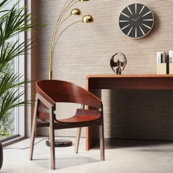 Chaise a. acc. Biarritz marron>KARE Design