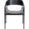 Chaise a. acc. Biarritz noir>KARE Design Hot