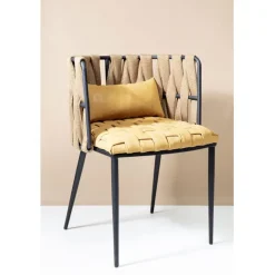 Chaise a. acc. Cheerio jaune a.coussin>KARE Design New