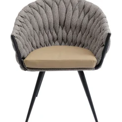 Chaise a. acc. Knot Tweed>KARE Design