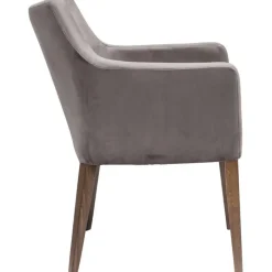 Chaise a. acc. Mode velours gris><noscript><img width=