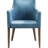 Chaise a. acc. Mode velours pétrole>KARE Design Discount