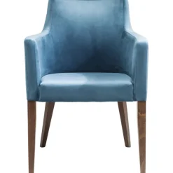 Chaise a. acc. Mode velours pétrole>KARE Design Discount