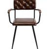 Chaise a. acc. Salsa.cuir marron>KARE Design Clearance