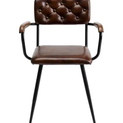 Chaise a. acc. Salsa.cuir marron>KARE Design Clearance