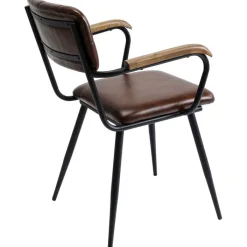 Chaise a. acc. Salsa.cuir marron><noscript><img width=