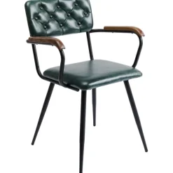 Chaise a. acc. Salsa.cuir vert foncé><noscript><img width=