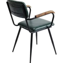 Chaise a. acc. Salsa.cuir vert foncé><noscript><img width=