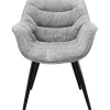 Chaise a. acc. Thelma mélange gris>KARE Design Hot