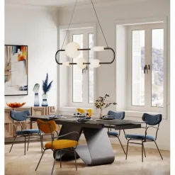 Chaise a. acc. Viola bleu>KARE Design Best