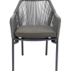 Chaise a. acc.Wave gris>KARE Design Discount