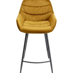 Chaise bar Bristol jaune 69cm>KARE Design Discount