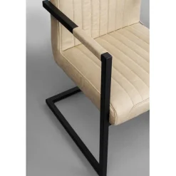 Chaise cantilever Thamos beige><noscript><img width=