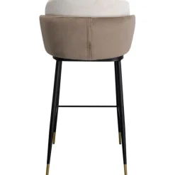 Chaise de bar Hojas beige><noscript><img width=