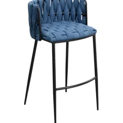 Chaise de bar Saluti bleu 77cm>KARE Design Best
