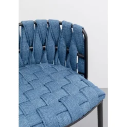 Chaise de bar Saluti bleu 77cm><noscript><img width=