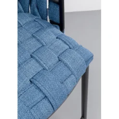 Chaise de bar Saluti bleu 77cm><noscript><img width=