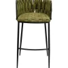 Chaise de bar Saluti vert foncé 77cm>KARE Design Outlet