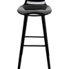 Chaise de bar York noir 75cm>KARE Design