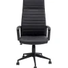 Chaise de bureau Labora noir haut dossier>KARE Design New