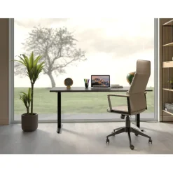 Chaise de bureau Labora pebble haut dossier>KARE Design Online