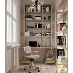 Chaise de bureau pivotante Dottore gris><noscript><img width=