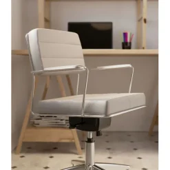 Chaise de bureau pivotante Dottore gris><noscript><img width=