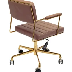 Chaise de bureau pivotante Dottore marron><noscript><img width=