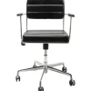 Chaise de bureau pivotante Dottore noir>KARE Design