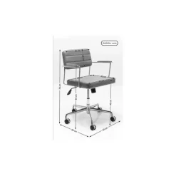 Chaise de bureau pivotante Dottore noir><noscript><img width=