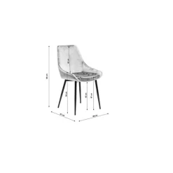 Chaise East Side pétrole><noscript><img width=