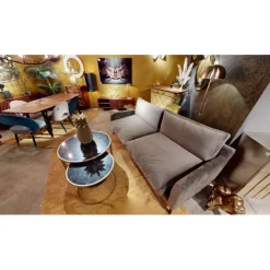 Chaise Iris velours beige>KARE Design Discount