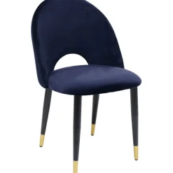 Chaise Iris velours bleu (2/set)><noscript><img width=