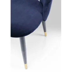 Chaise Iris velours bleu (2/set)><noscript><img width=