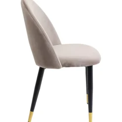 Chaise Iris velours taupe (2/set)><noscript><img width=